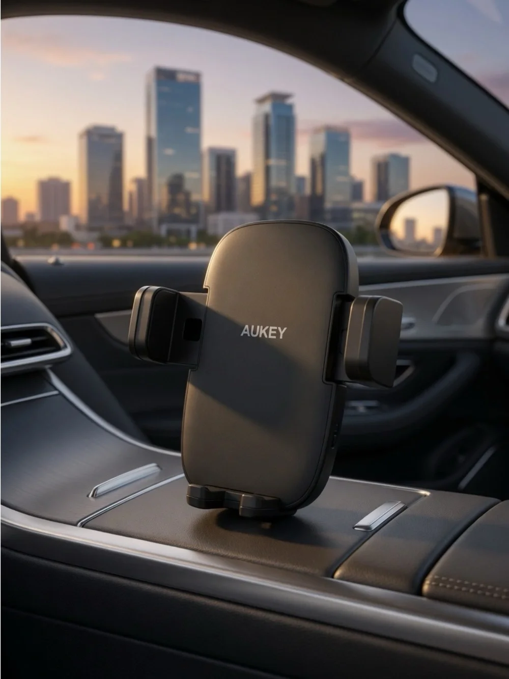 Black Car Phone Mount
